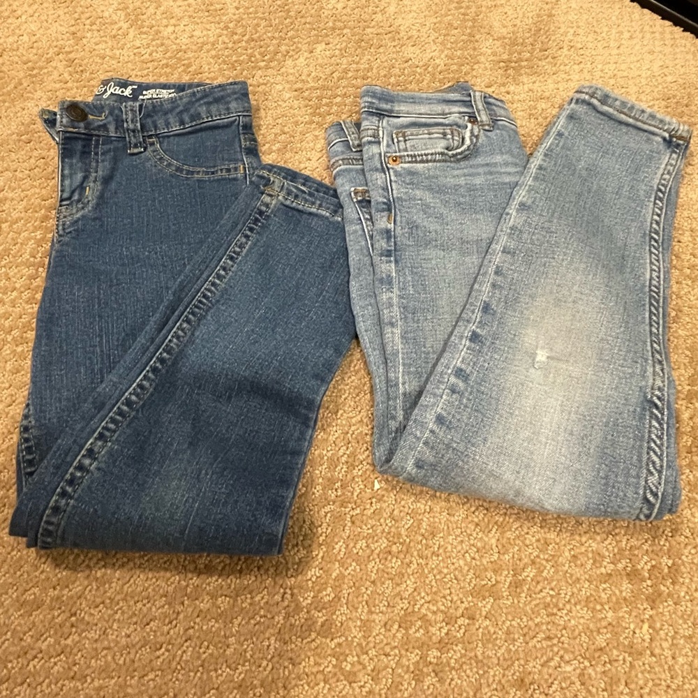 [BUNDLE] Zara & Cat & Jack Little Girl’s Skinny Jeans, size 5 & 7
